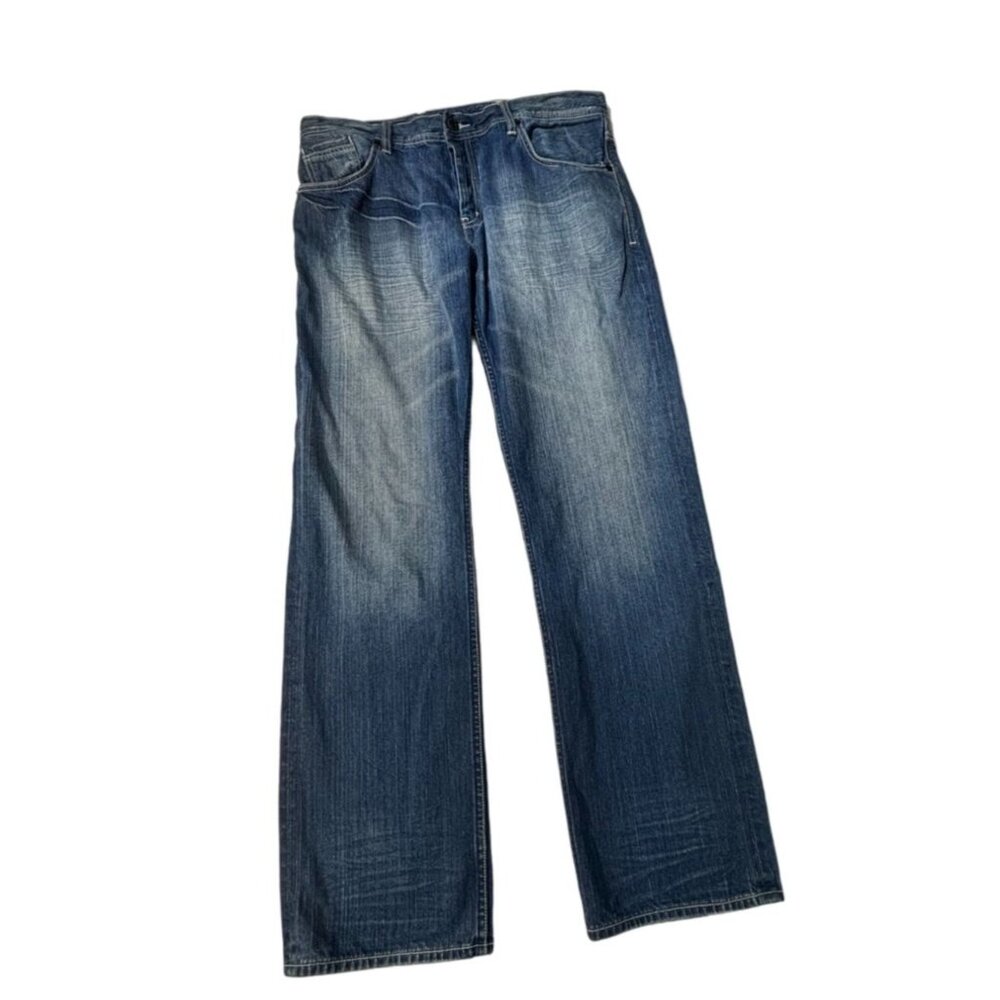 Artful Dodger Distressed Blue Jeans Men's Size 36w 34L 100% Cotton